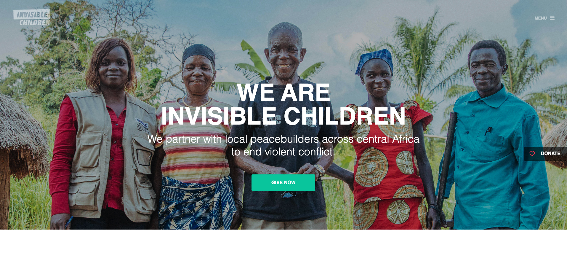 Invisible Children Homepage